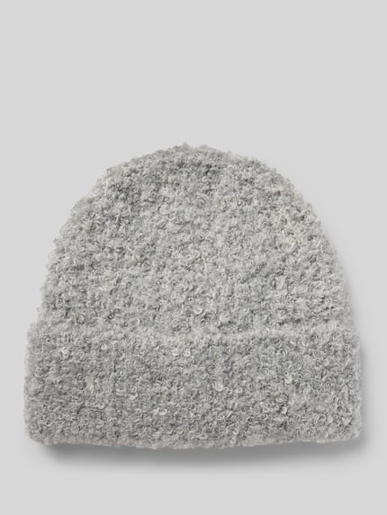 Tom Tailor Beanie aus Bouclé-Strick Mittelgrau 1