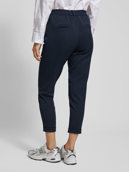 VERO MODA Loose Fit Stoffhose mit angedeutetem Eingriff Modell 'MAYA' Marine 5