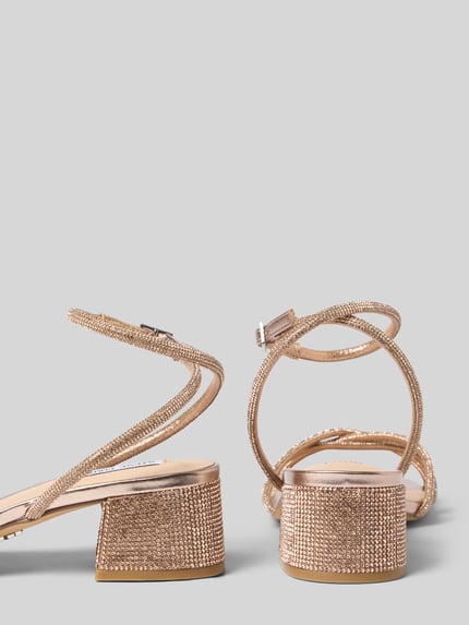 Steve Madden sandaaltjes met siersteentjes model 'Cerena' Roségoud - 2
