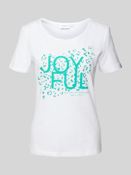 T-shirt met ronde hals Shop The Look MANNEQUINE