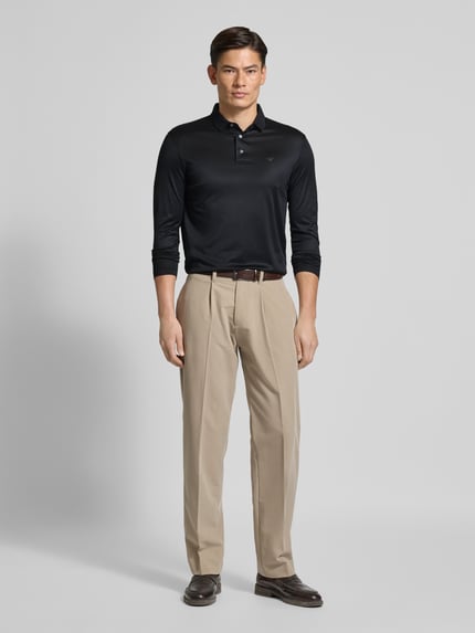 Emporio Armani Slim Fit Poloshirt mit Knopfleiste Marine 1