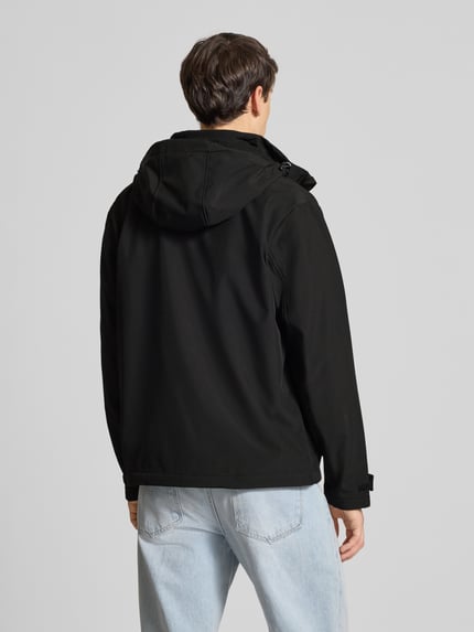 JACK & JONES Softshell-Jacke mit Brusttasche und Ärmelriegeln Black 5