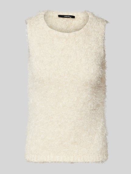 someday. Stricktop mit Fransen Modell 'Taulini' Beige 2