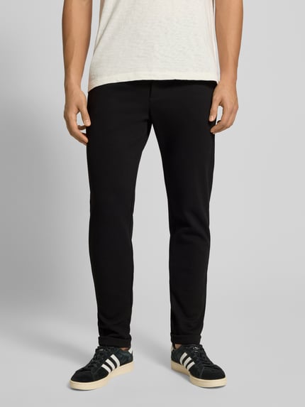 ONLY & SONS Regular fit stoffen broek met tunnelkoord, model 'NEWKODYL LIFE LINUS' Zwart - 4