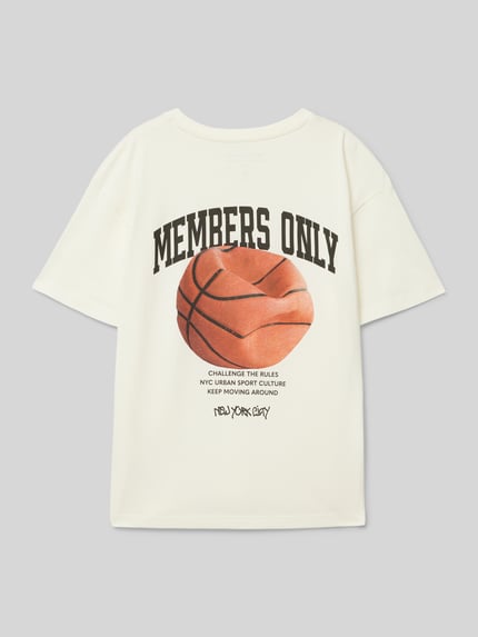 Tom Tailor Oversized T-shirt van puur katoen Offwhite - 3