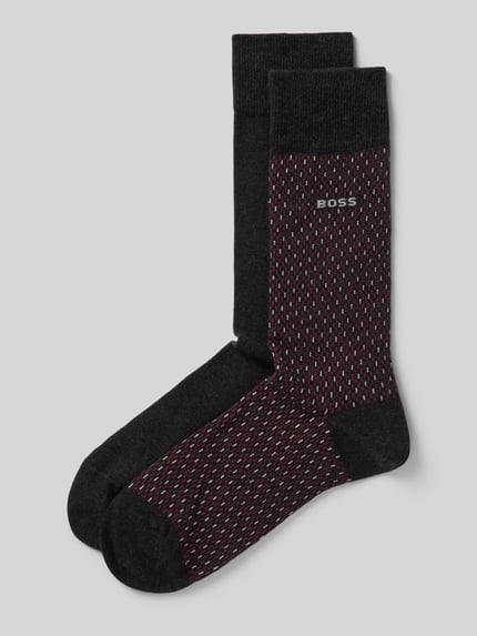 BOSS Socken mit Label-Detail im 2er-Pack Rot 1
