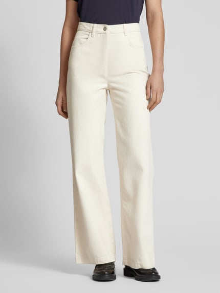 MAX&Co. Wide Leg Jeans im 5-Pocket-Design Modell 'PARURE' Ecru 4
