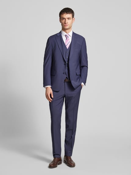 Pierre Cardin Pantalon van wolmix model 'Ryan' Blauw - 1