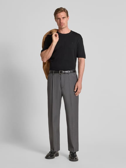 CK Calvin Klein T-Shirt mit Logo-Stitching Modell 'SUPIMA' Black 1