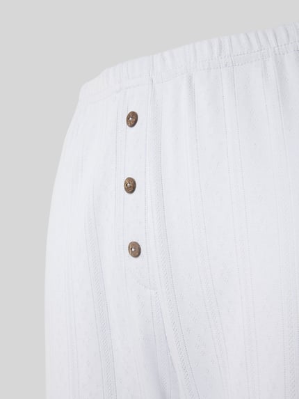CCDK Copenhagen Pyjamabroek met elastische band, model 'Charlotte' Lichtblauw - 2