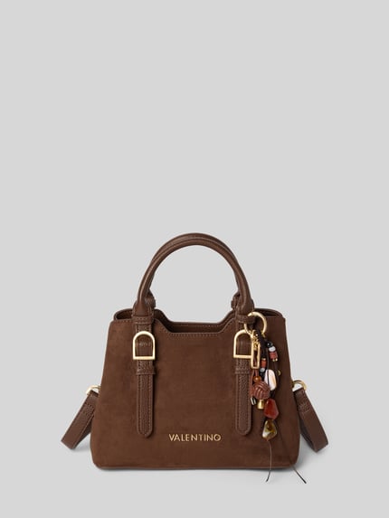 Valentino Bags Henkeltasche mit dekorativem Anhänger Modell 'WINNIE WINTER' Dunkelbraun 1