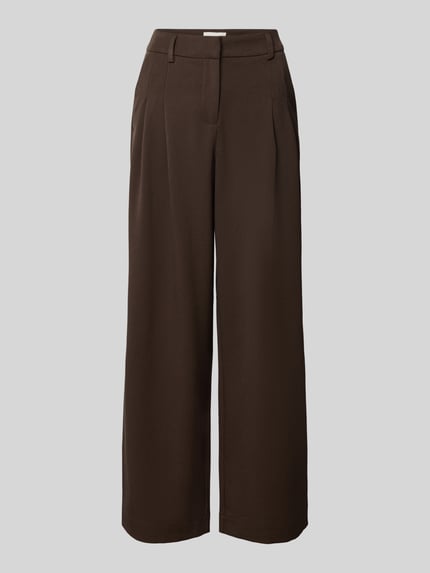 Baggy Fit Stoffhose mit gelegten Falten Modell 'Henrika' Shop The Look MANNEQUINE
