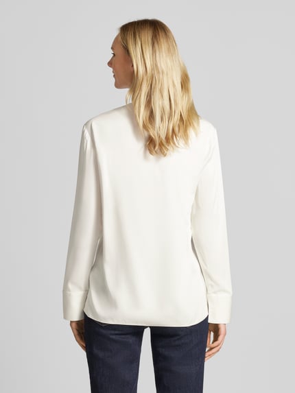 Calvin Klein Womenswear Regular fit blouse met volants Offwhite - 5