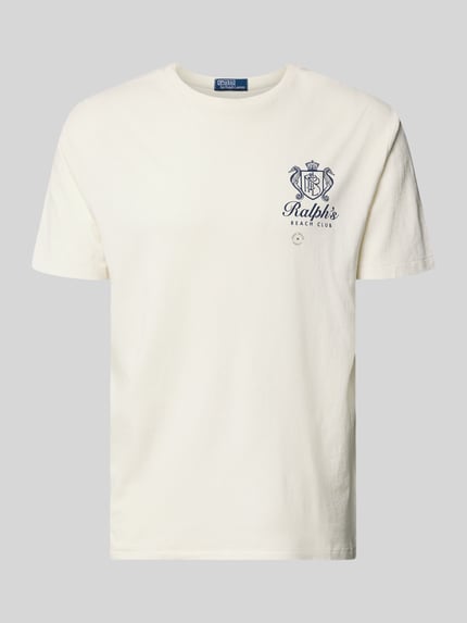 Polo Ralph Lauren Regular Fit T-Shirt aus reiner Baumwolle Offwhite 2