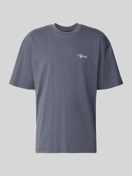 Oversized Fit T-Shirt mit Logo-Stitching Shop The Look MANNEQUINE