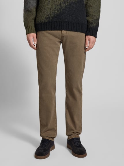 Levi's® tapered fit jeans van katoenmix model '502®' Middenbruin - 4