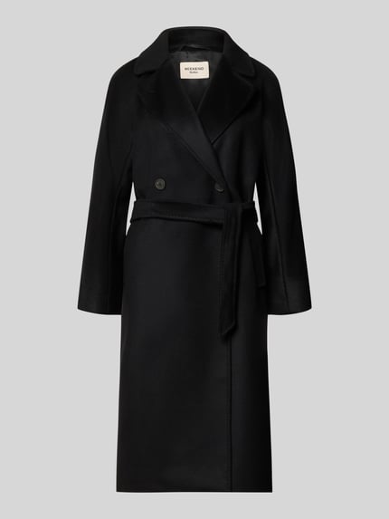 płaszcz o kroju regular fit z czystej żywej wełny model 'RESINA' Shop The Look MANNEQUINE