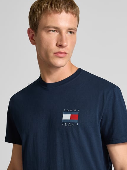 Tommy Jeans Regular Fit T-Shirt aus reiner Baumwolle Marine 3