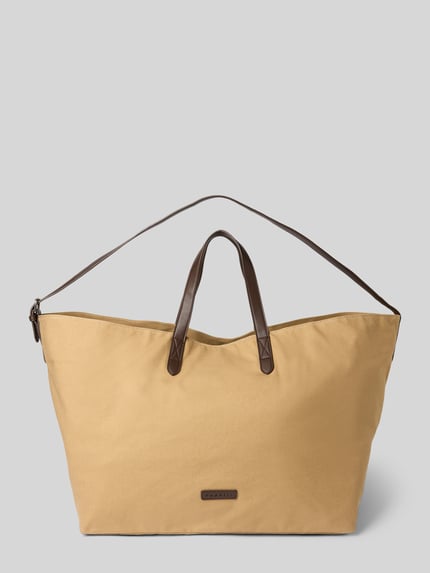 bugatti Shopper mit Label-Patch Modell 'Finn' Camel 2