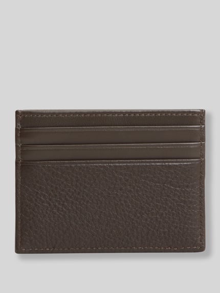 Tommy Hilfiger Portemonnaie aus echtem Rindsleder Modell 'CORP CC HOLDER' Dunkelbraun 4