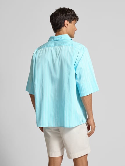 ANNARR Vrijetijdsoverhemd met knoopsluiting, model 'HOLMES' Aquablauw - 5