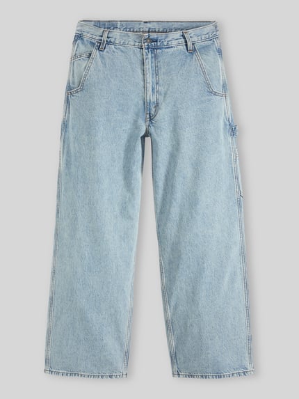 Levi's® Wide Leg Baggy Jeans aus reiner Baumwolle Modell 'UTILITY' Hellblau 2