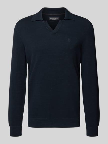 Marc O'Polo Regular fit pullover van puur katoen Marineblauw - 2