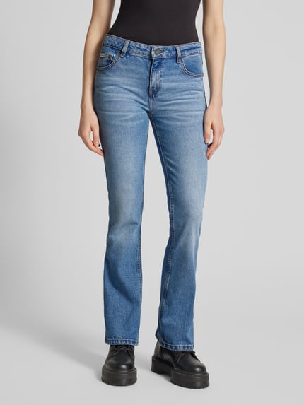 GUESS Jeans Flared Jeans mit 5-Pocket-Design Hellblau 4