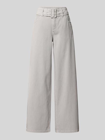 Wide Fit Jeans mit integriertem Gürtel Shop The Look MANNEQUINE