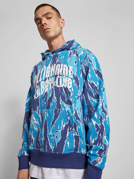 Billionaire Boys Club Bluza z kapturem z kapturem Błękitny 3