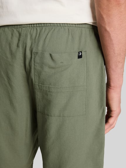 Tom Tailor Denim Bermudy o kroju regular fit z mieszanki wiskozy i lnu Miętowy 3