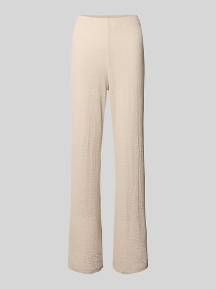 Christian Berg Woman Hose mit Strukturmuster Beige 2