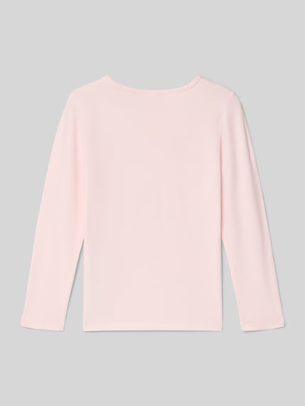 Produktfoto, Regular Fit Langarmshirt aus Baumwoll-Mix von s.Oliver RED LABEL, rosa, unifarben, lange Ärmel, Rundhals, glatte Webware