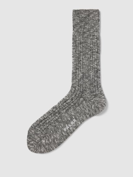 FALKE Socken in melierter Optik Modell 'Pile' Anthrazit Melange 1
