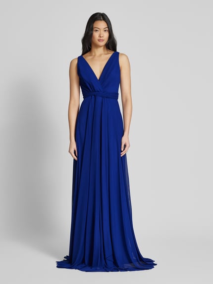 TROYDEN COLLECTION Abendkleid in Wickel-Optik Royal 4