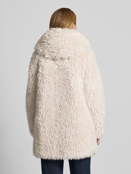 OAKWOOD Regular Fit Teddyjacke mit Kapuze Modell 'BOOMING' Offwhite 5