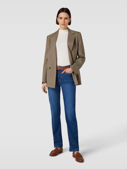 Raffaello Rossi Straight leg jeans in 5-pocketmodel, model 'LEYLE' Blauw - 1