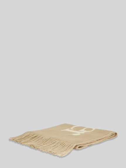 Tommy Hilfiger Schal aus reiner Wolle Modell 'SCRIPT' Beige 3