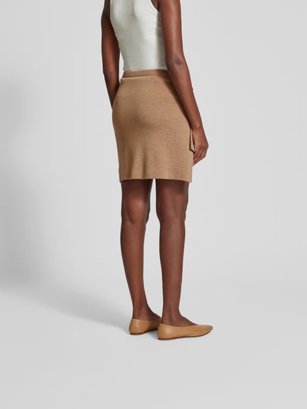 Rabanne Minirok met zijdelingse rimpelingen Beige - 5