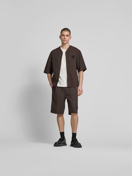 Wood Wood Sweatshorts met elastische band Flanel - 1
