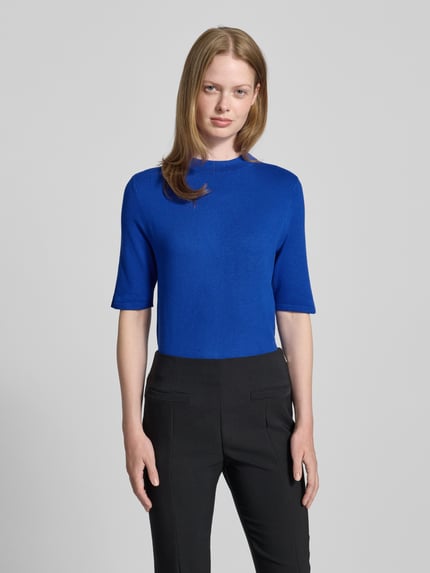 Betty Barclay Strickshirt mit Stehkragen Royal 4
