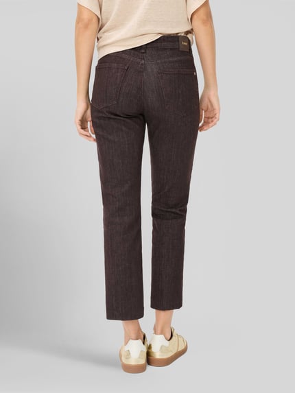 Brax Straight Fit Jeans aus reiner Baumwolle Modell 'STYLE.MAY S' Dunkelbraun 5