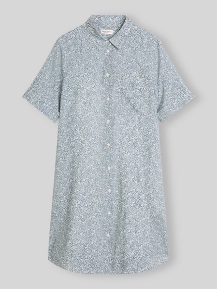 Marc O'Polo Loose Fit Freizeitkleid aus reiner Baumwolle Mint 2