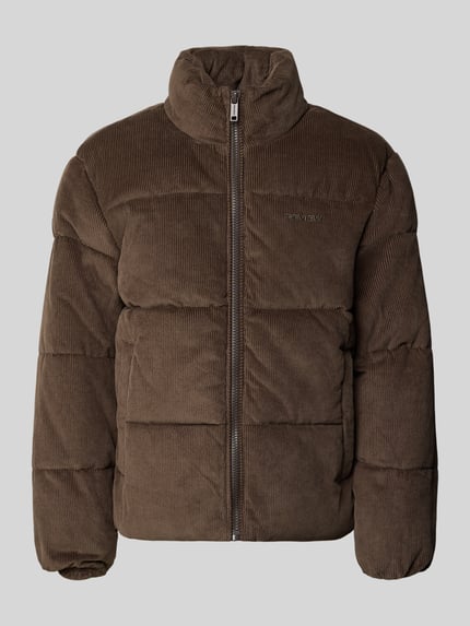 REVIEW Steppjacke mit Cordstruktur Dunkelbraun 1