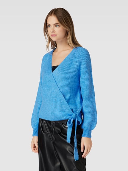 ONLY Cardigan in wikkellook, model 'MIA' Bleu - 4