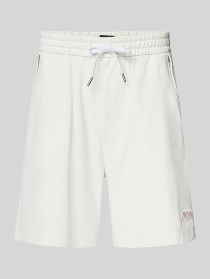 Produktfoto, Relaxed Fit Sport-Shorts mit seitlichen Reißverschlusstaschen Modell 'Fisher' von BOSS Orange, Optik: Unifarben, elastischer Bundabschluss, Tunnelzug, seitliche Reißverschlusstaschen.