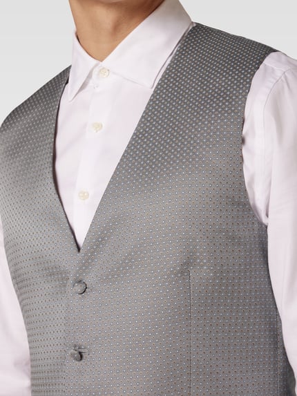 WILVORST Weste mit Allover-Muster Beige 3