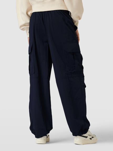 Tom Tailor Denim Spodnie cargo z elastycznym pasem Granatowy 5