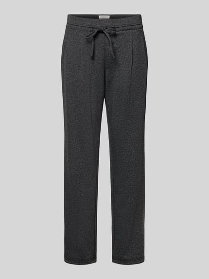 Christian Berg Woman Jogpants in Two-Tone-Machart mit Tunnelzug Black 2