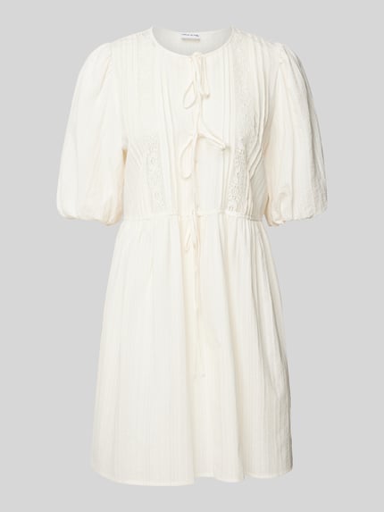 Jake*s Casual Minikleid mit Schnürverschluss Offwhite 2